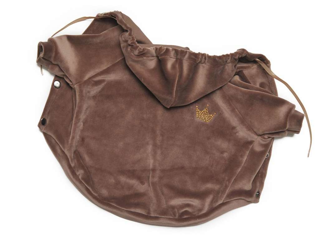 Толстовка для собак велюровая Premium Crown