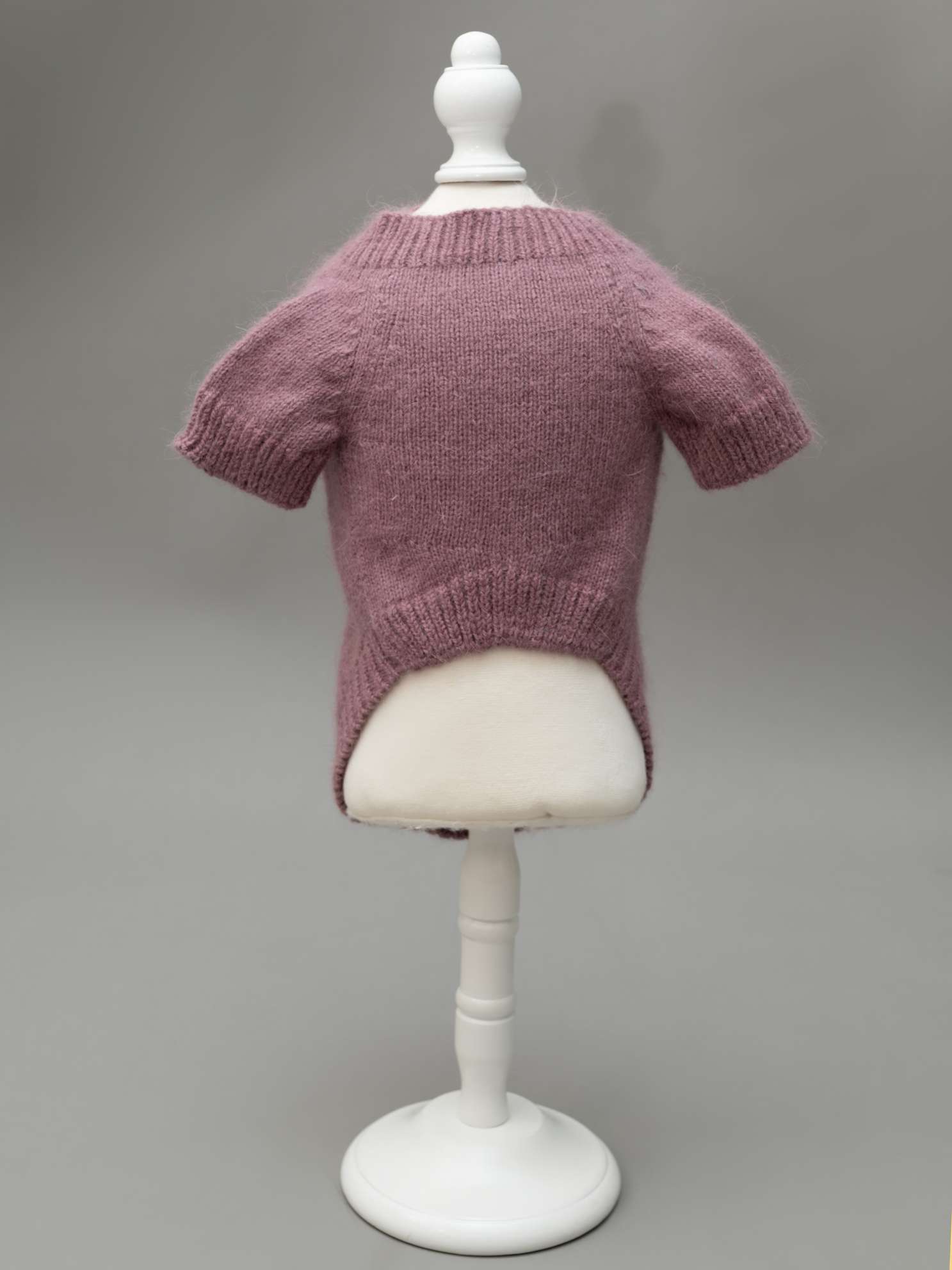 Вязаный свитер для собак Puffy Пух норки бургунди