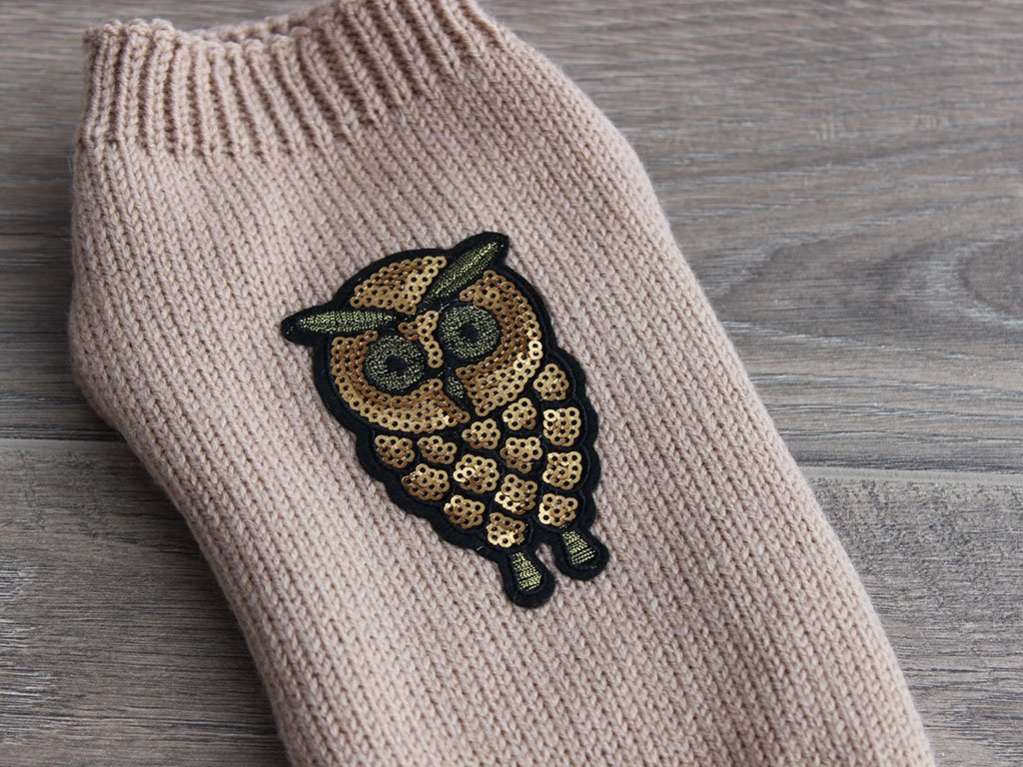 Вязаный свитер для собаки Puffy Филин