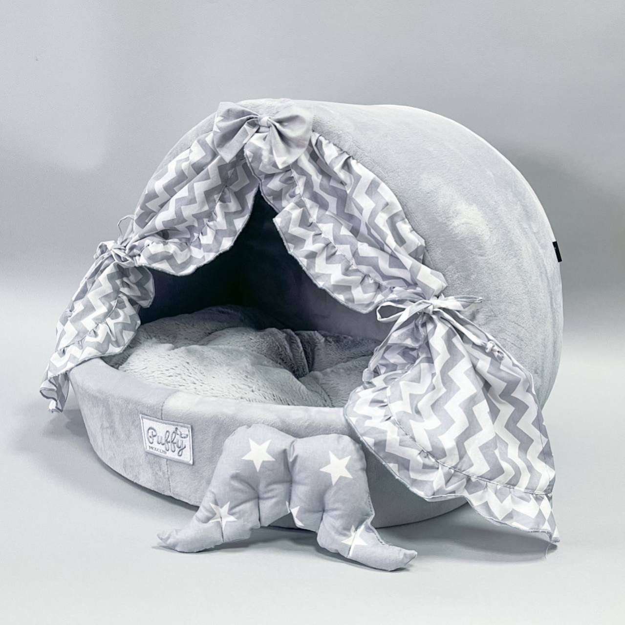 Домик для собаки со шторками Puffy Зигзаг