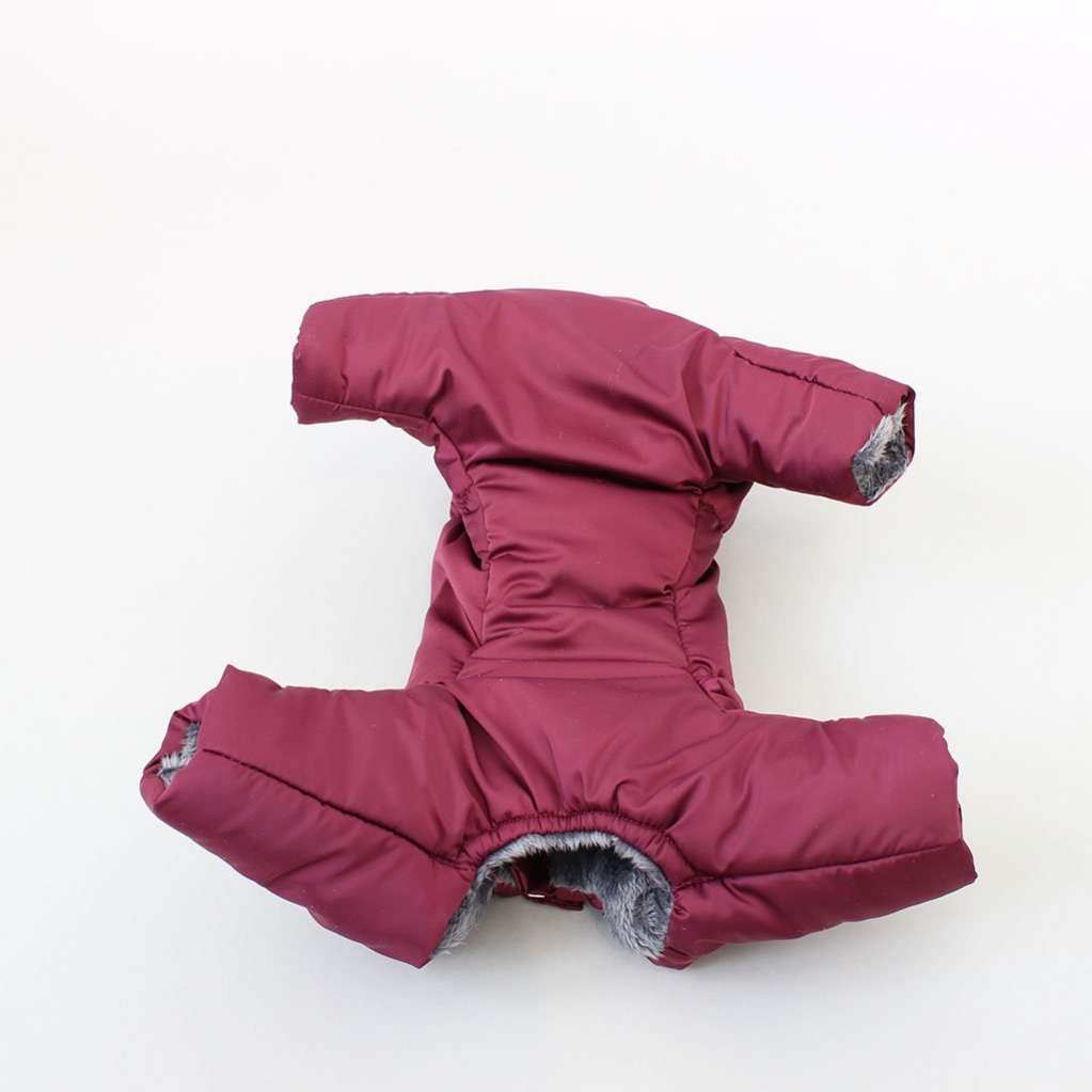 Зимний комбинезон для собак Северное сияние Бургунди