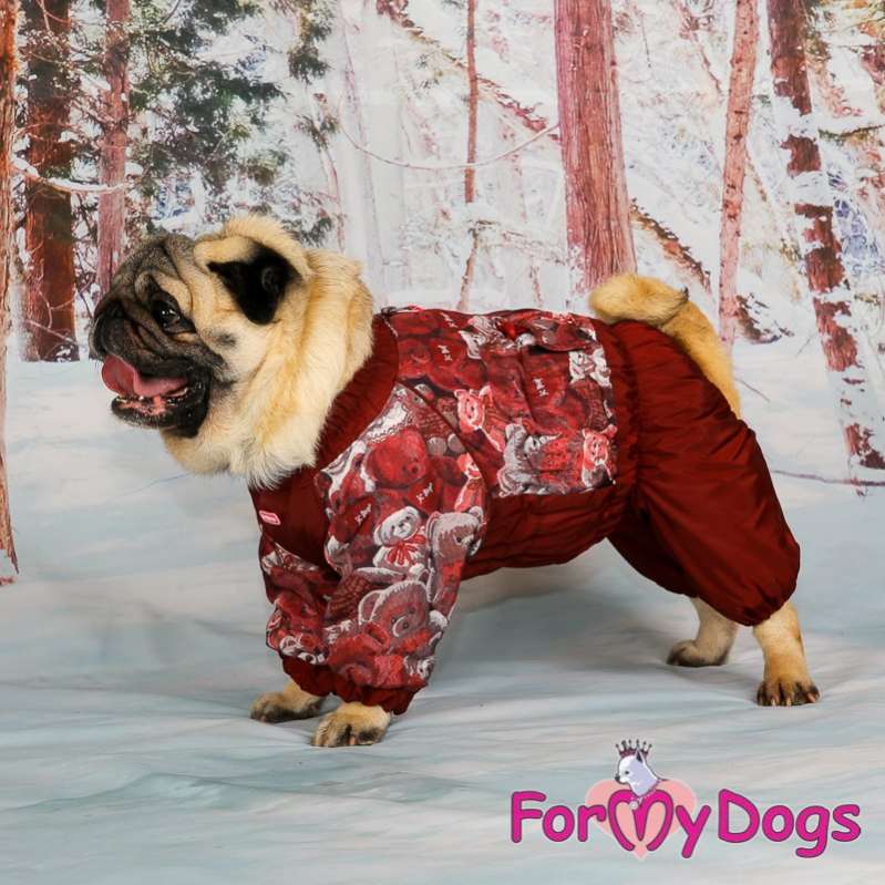 Комбинезон для собак на широкую грудь ForMyDogs Мишки