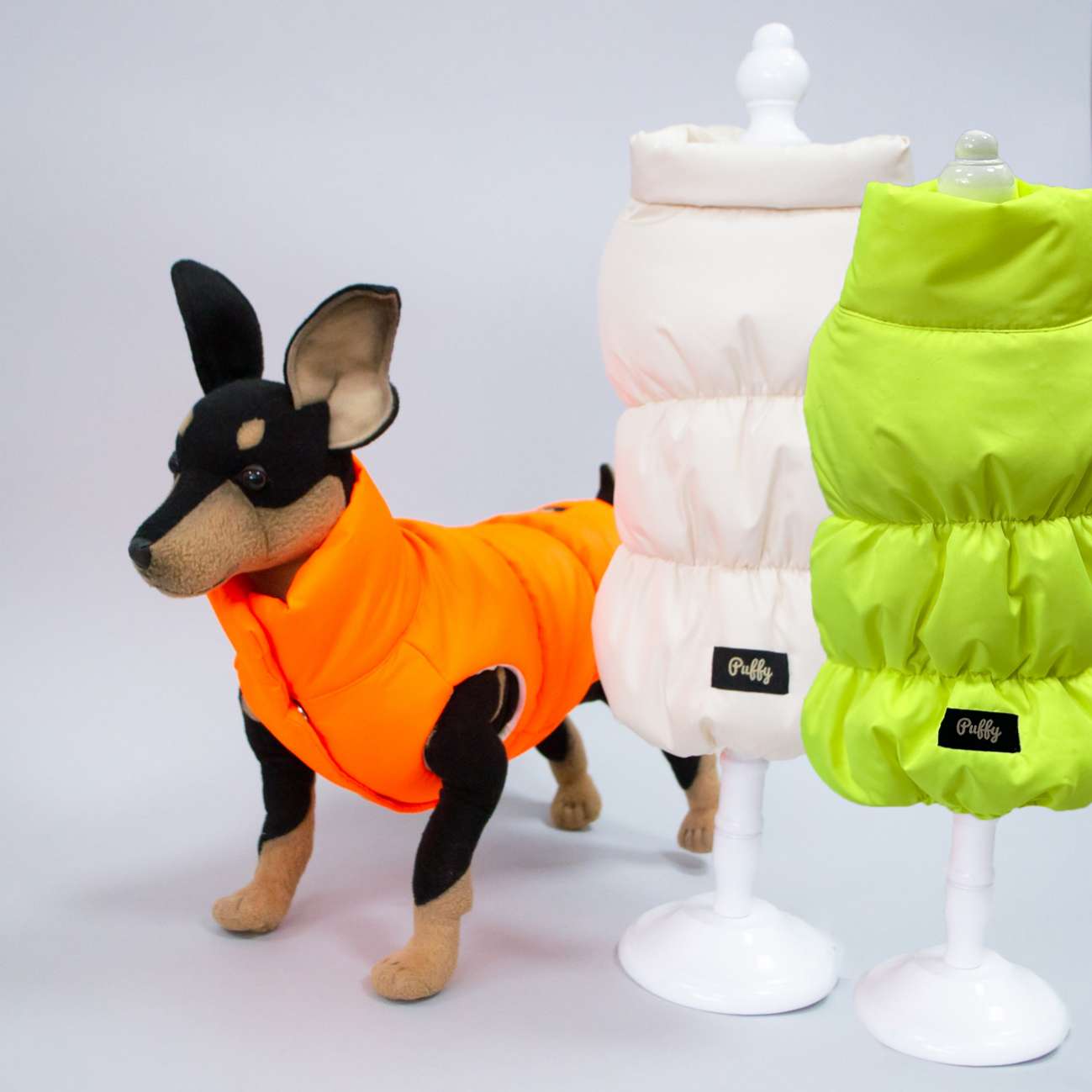 Жилетка для собаки Puffy Рич оранжевая
