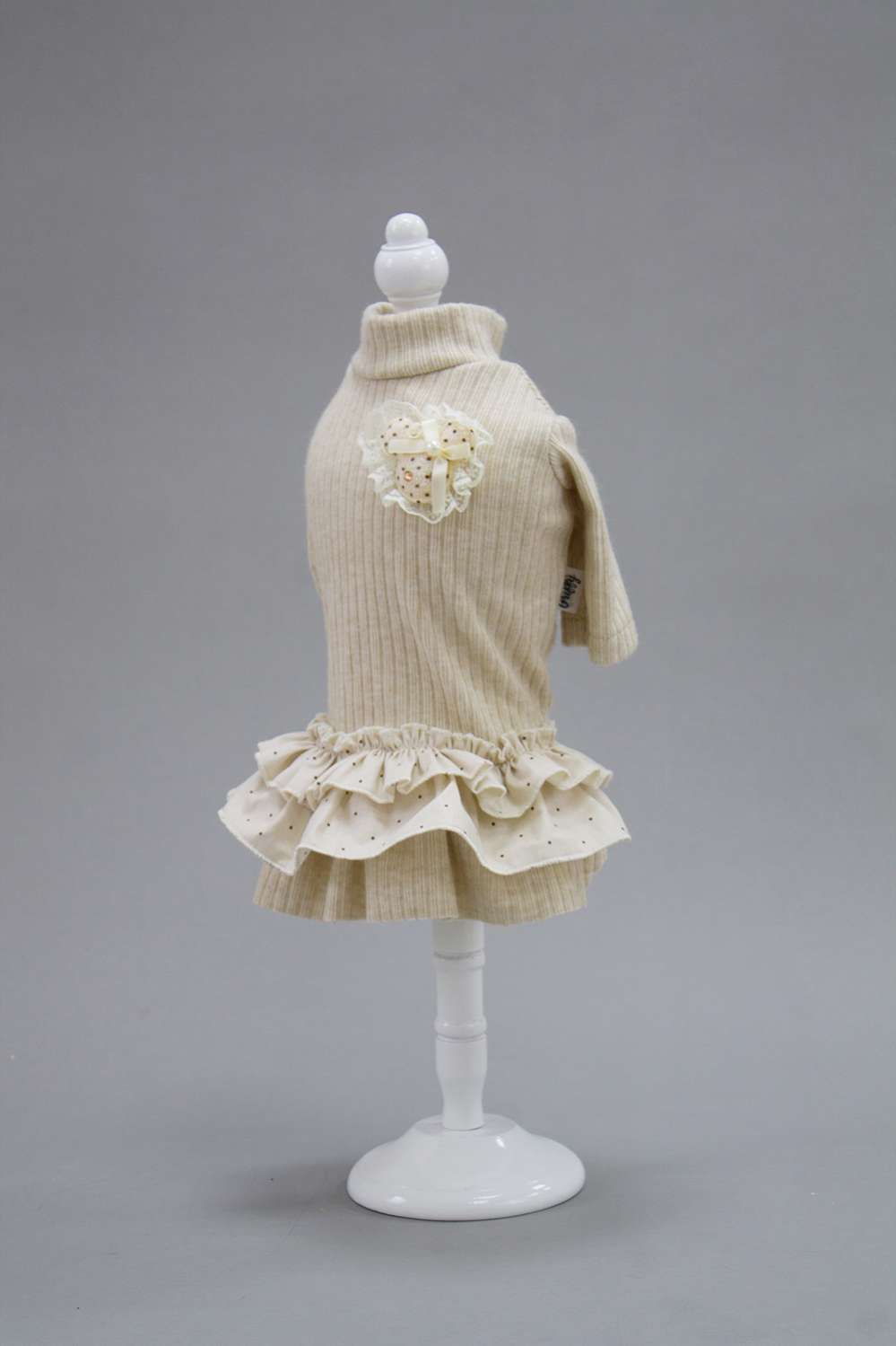 Платье для собак Puffy Лапша бежевое