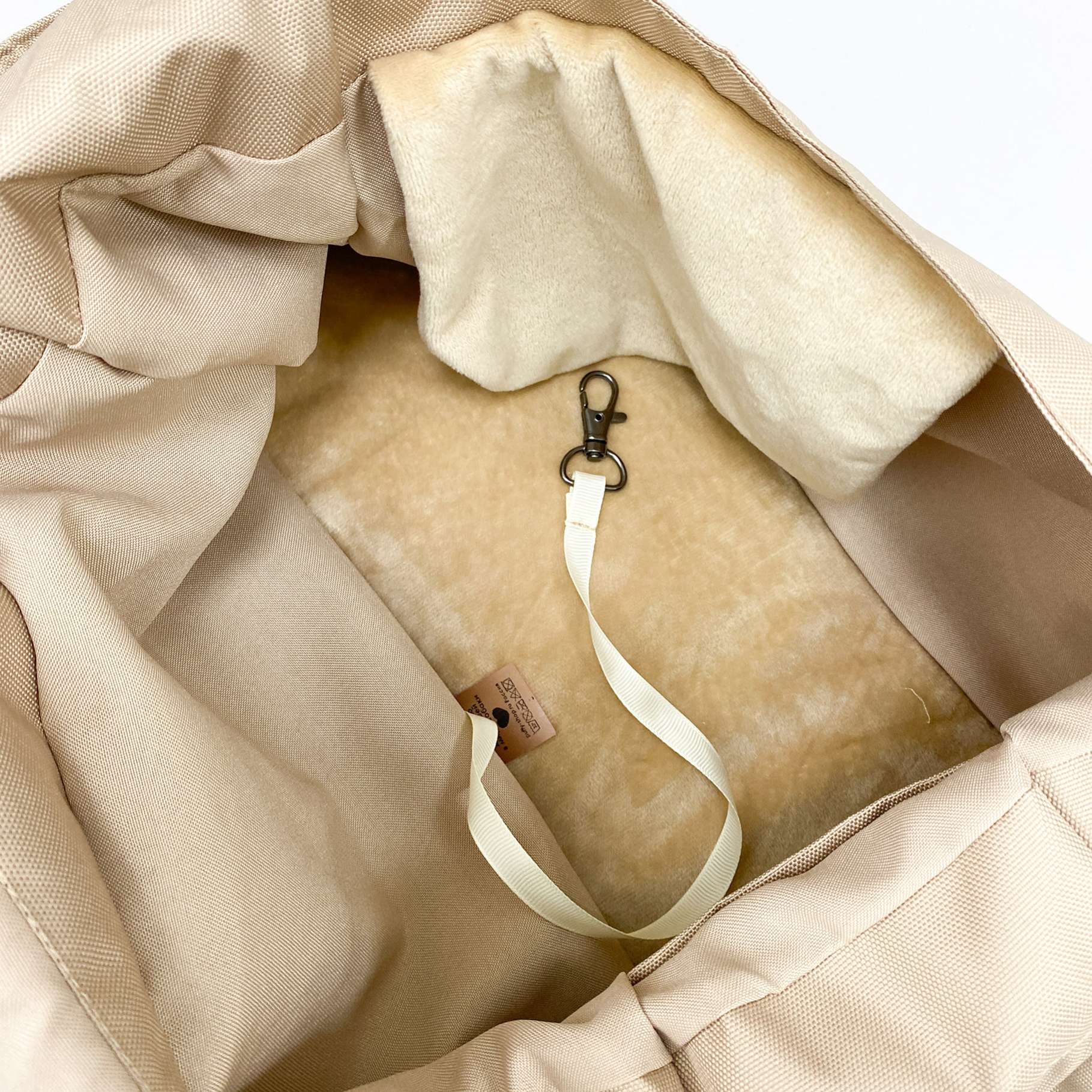 Демисезонная сумка-слинг для собак Puffy Бостон бежевый