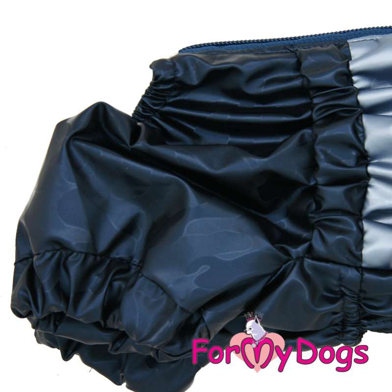 Дождевик для таксы и корги ForMyDogs Металлик