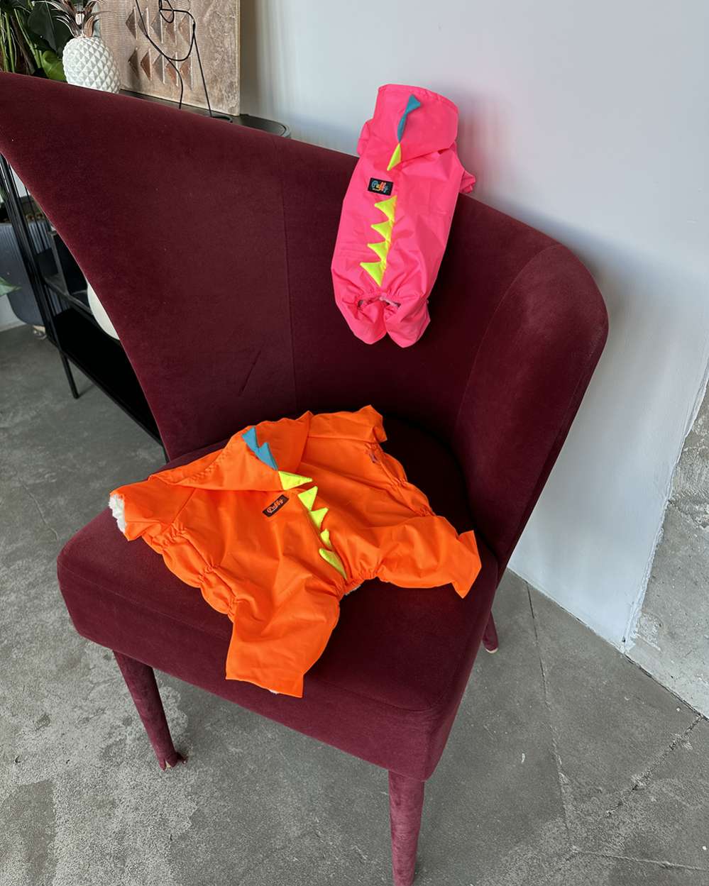 Дождевик для собаки утепленный Puffy Дино