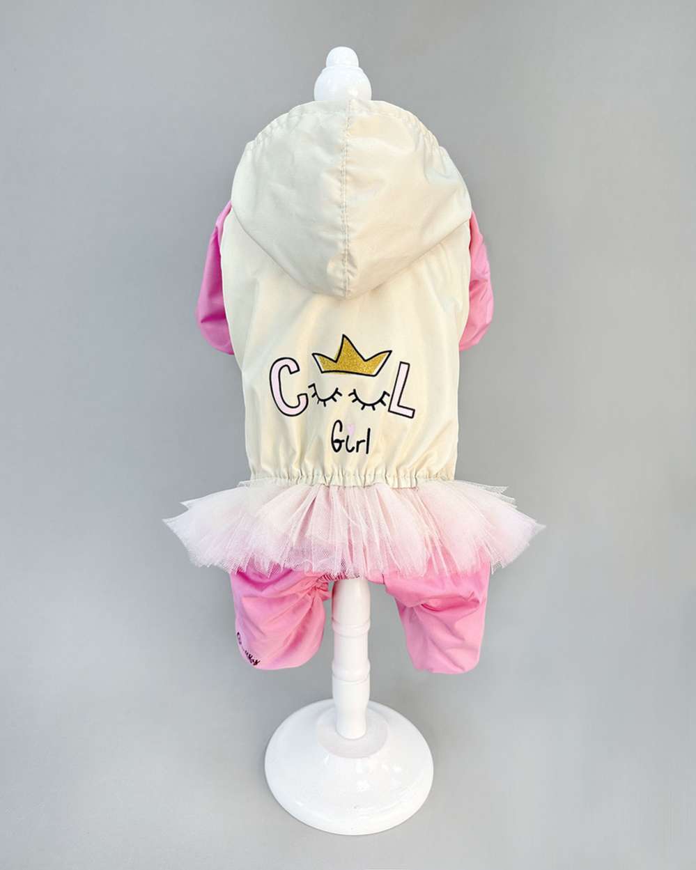 Утепленный дождевик для собак Puffy Cool girl