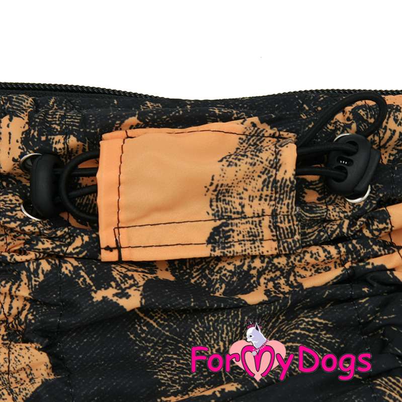 Дождевик для собаки на длинную спину ForMyDogs Стамп