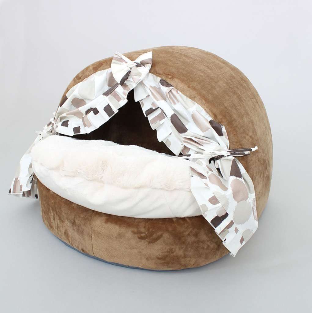 Домик для собаки со шторками Puffy Берёзка