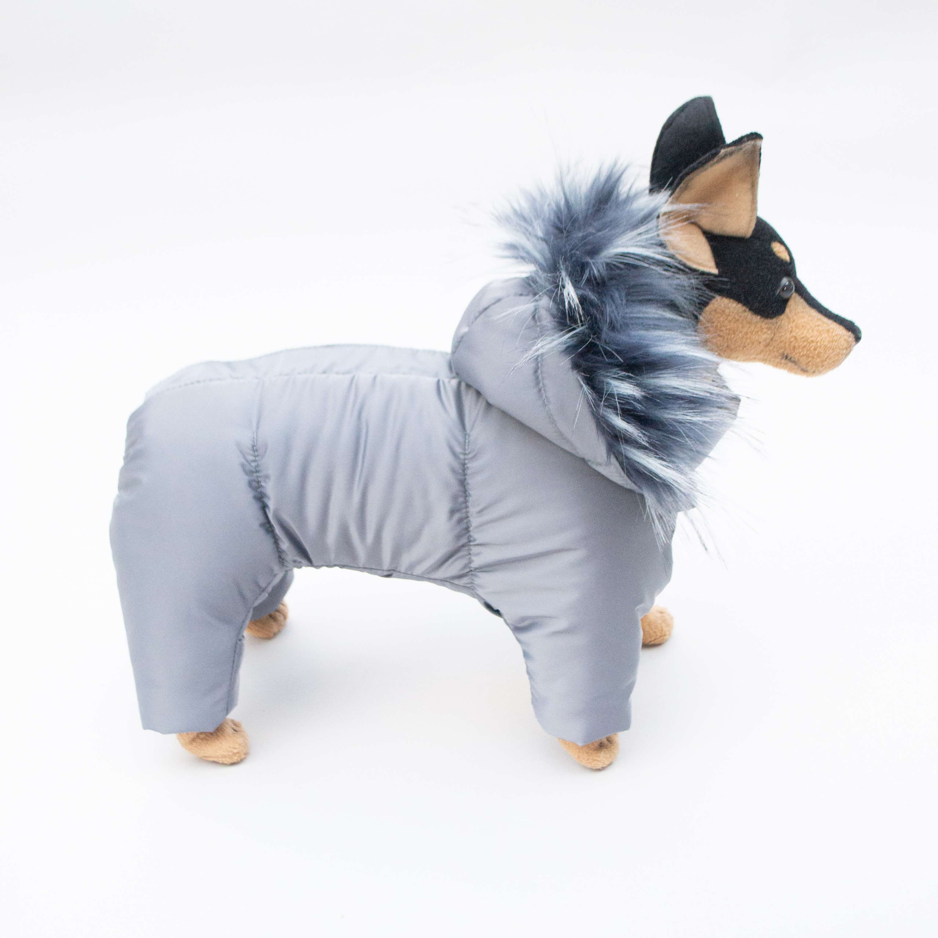 Зимний комбинезон для собак Полярное сияние Сталь