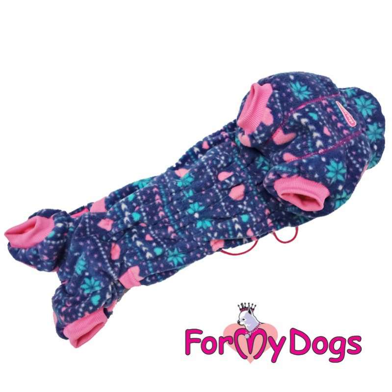 Комбинезон для таксы и корги флисовый ForMyDogs Пряник