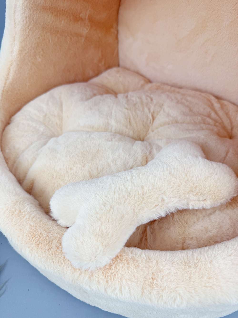 Домик для собаки круглый Puffy Персик