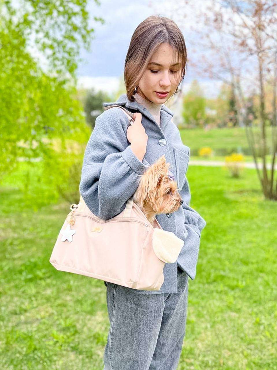 Сумка для собак летняя Puffy Калифорния Темный