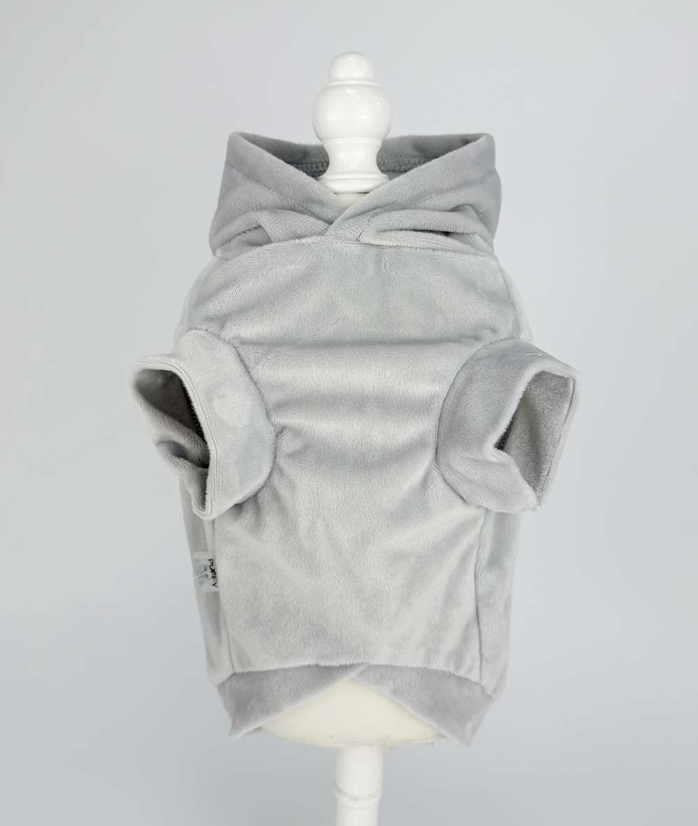 Велюровая толстовка Puffy Босс серая