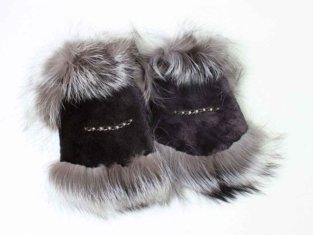 Шуба для собак Бобер чернобурка