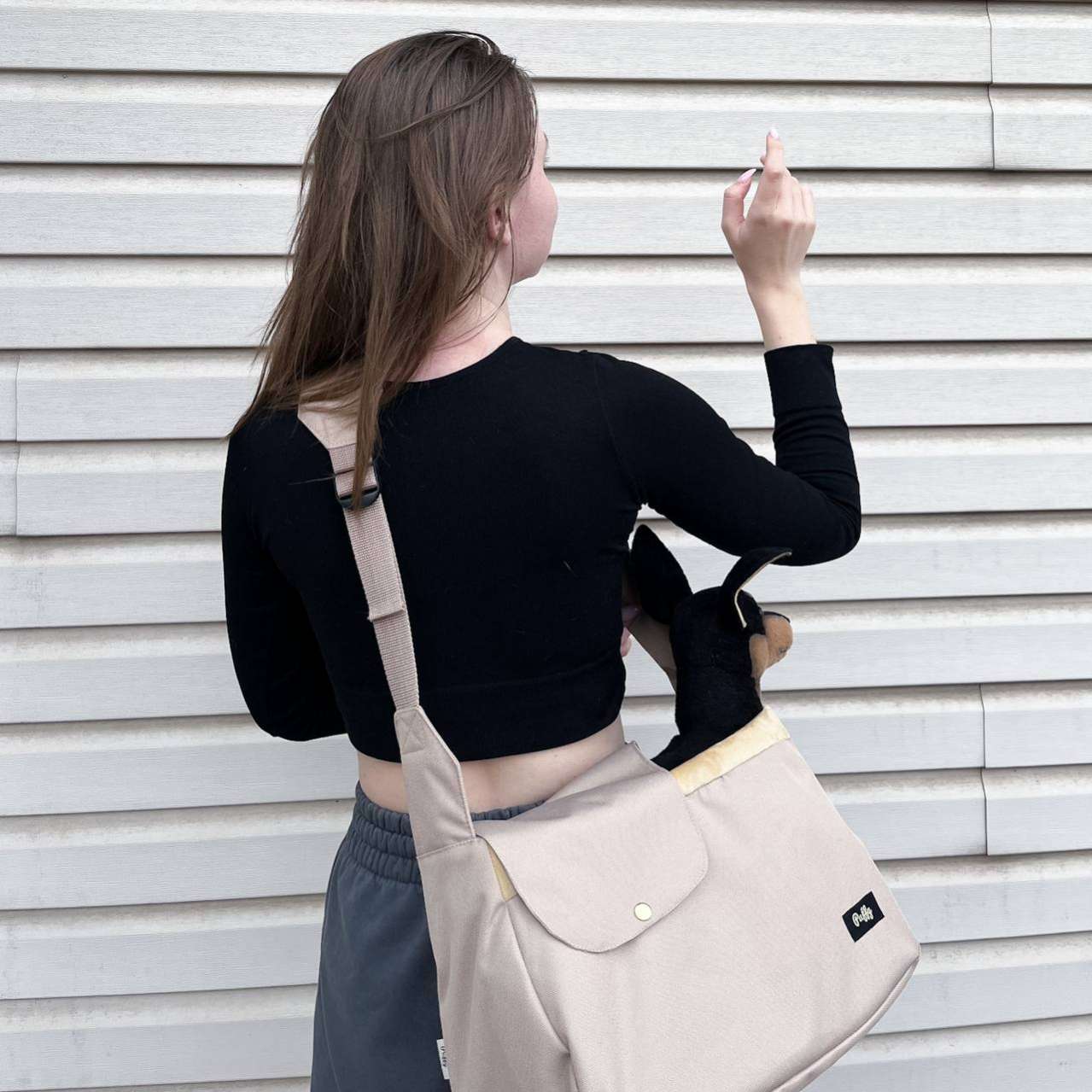 Слинг для собак летний Puffy Нормал Бежевый