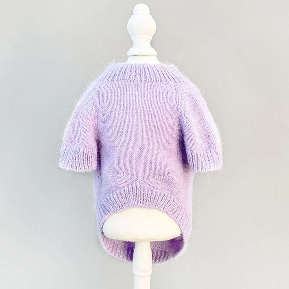 Вязаный свитер для собак Puffy Пух норки Сиреневый