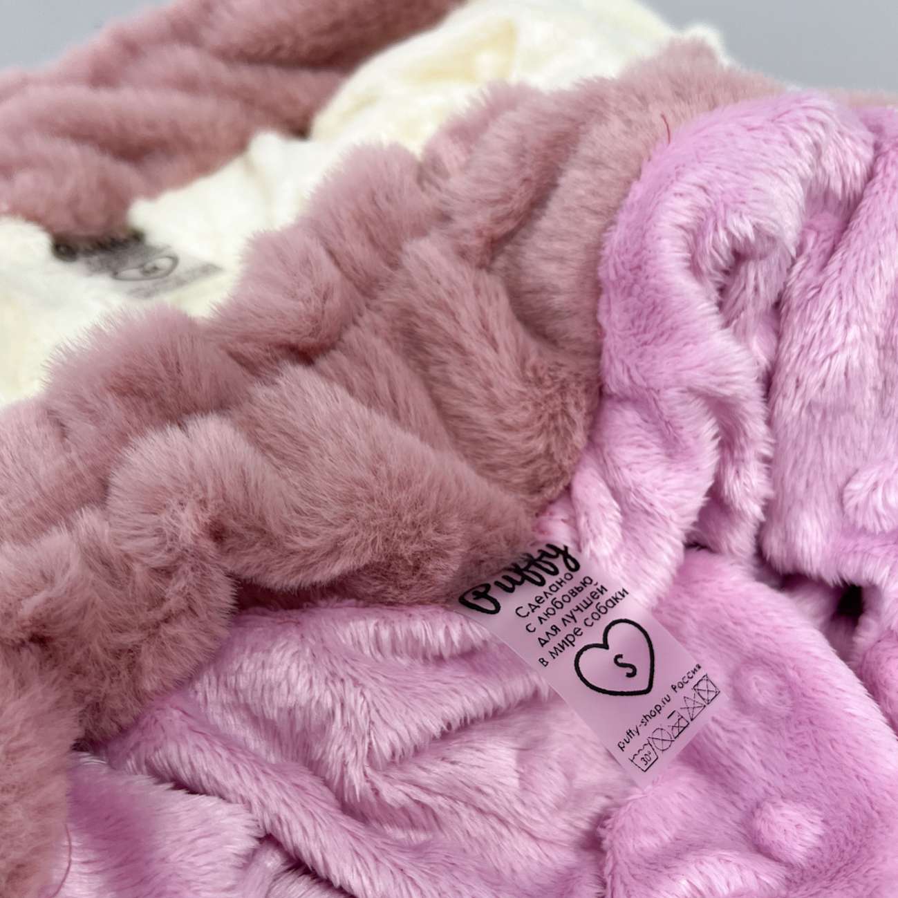 Шуба для собак для собак Puffy Морозка Розовый