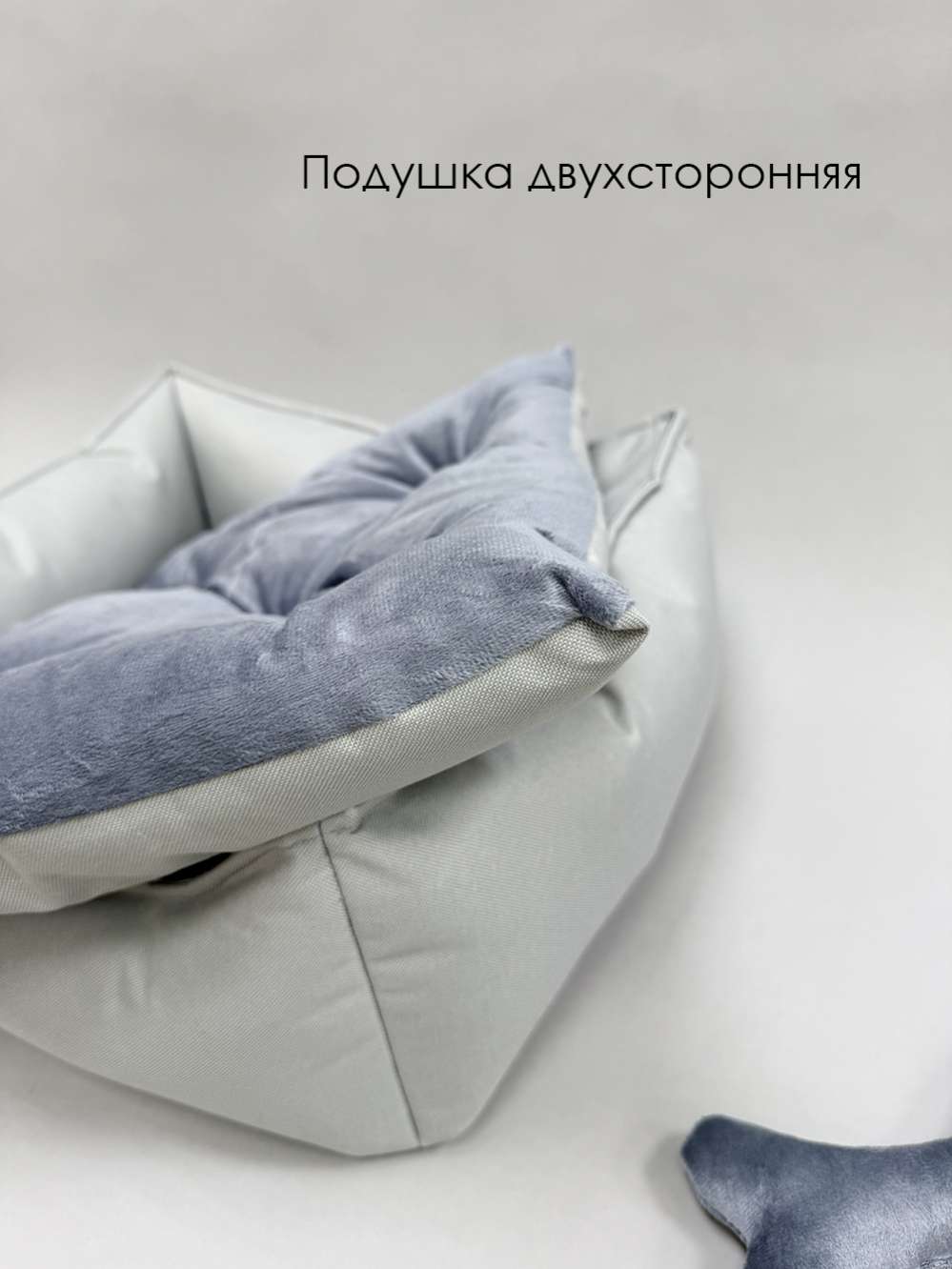 Лежанка антивандальная Puffy Серая 