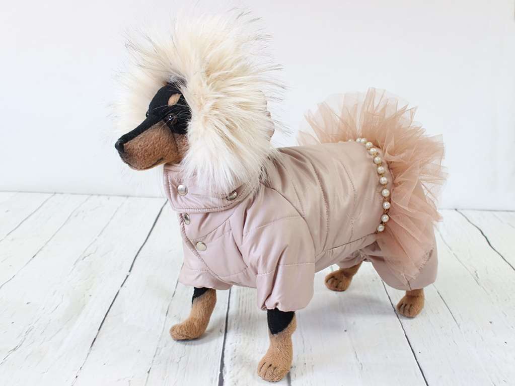 Комбинезон для собак Puffy Айвори