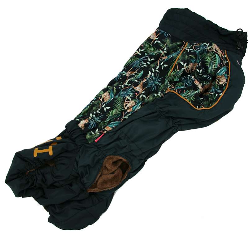 Дождевик для собаки на длинную спину ForMyDogs Джунгли