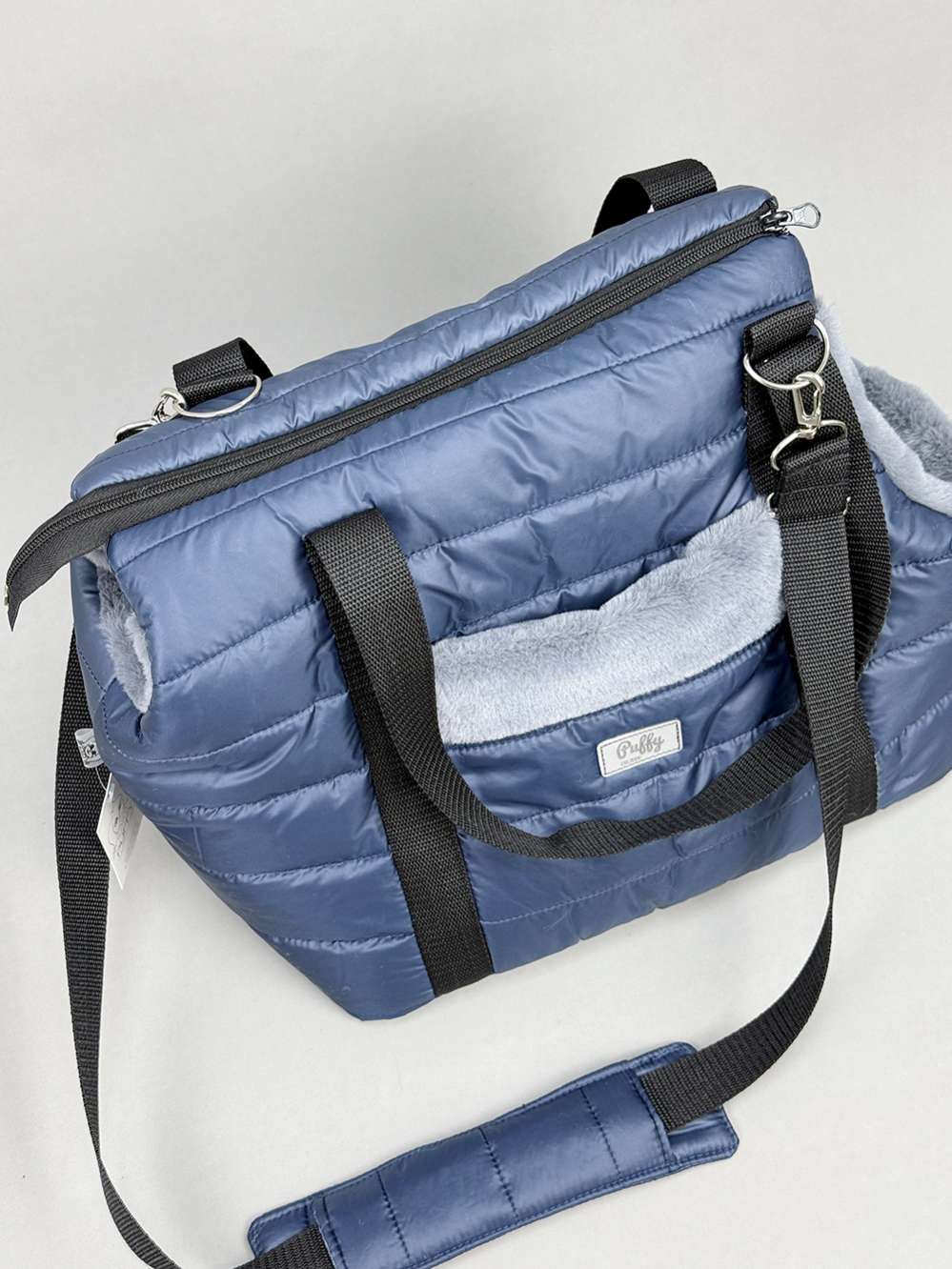 Длинная регулируемая ручка на плечо Дакота синяя