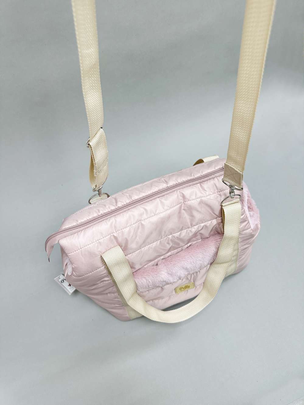 Длинная регулируемая ручка на плечо Дакота пудровая