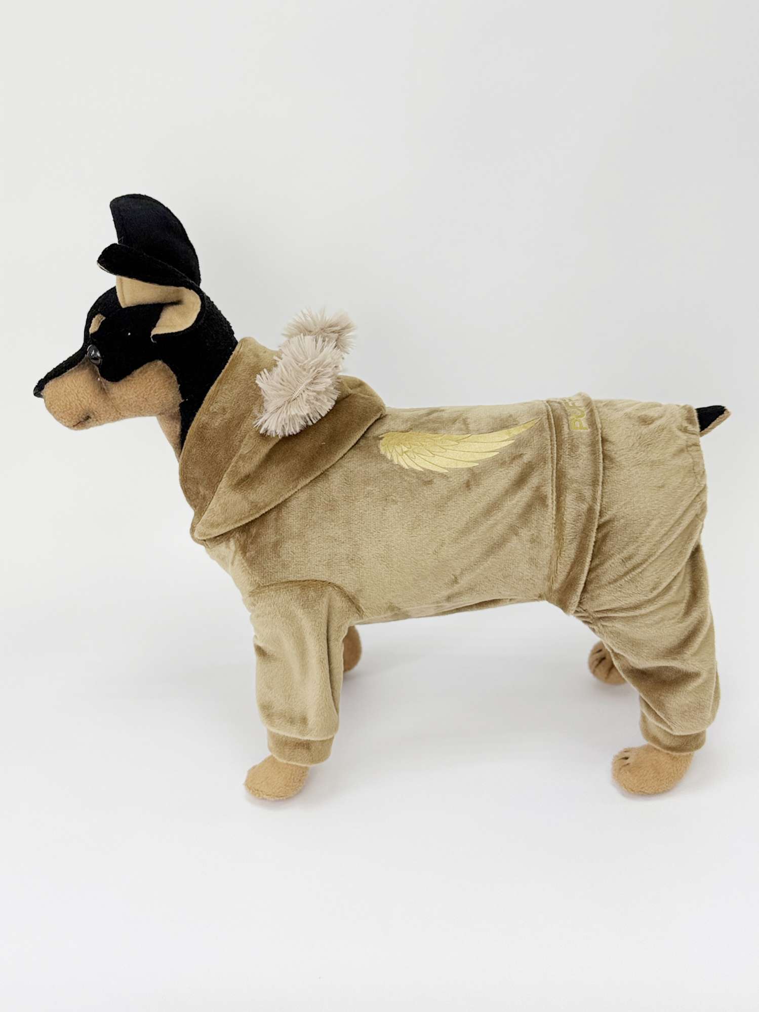 Велюровый костюм для собак Puffy Крылья шоко