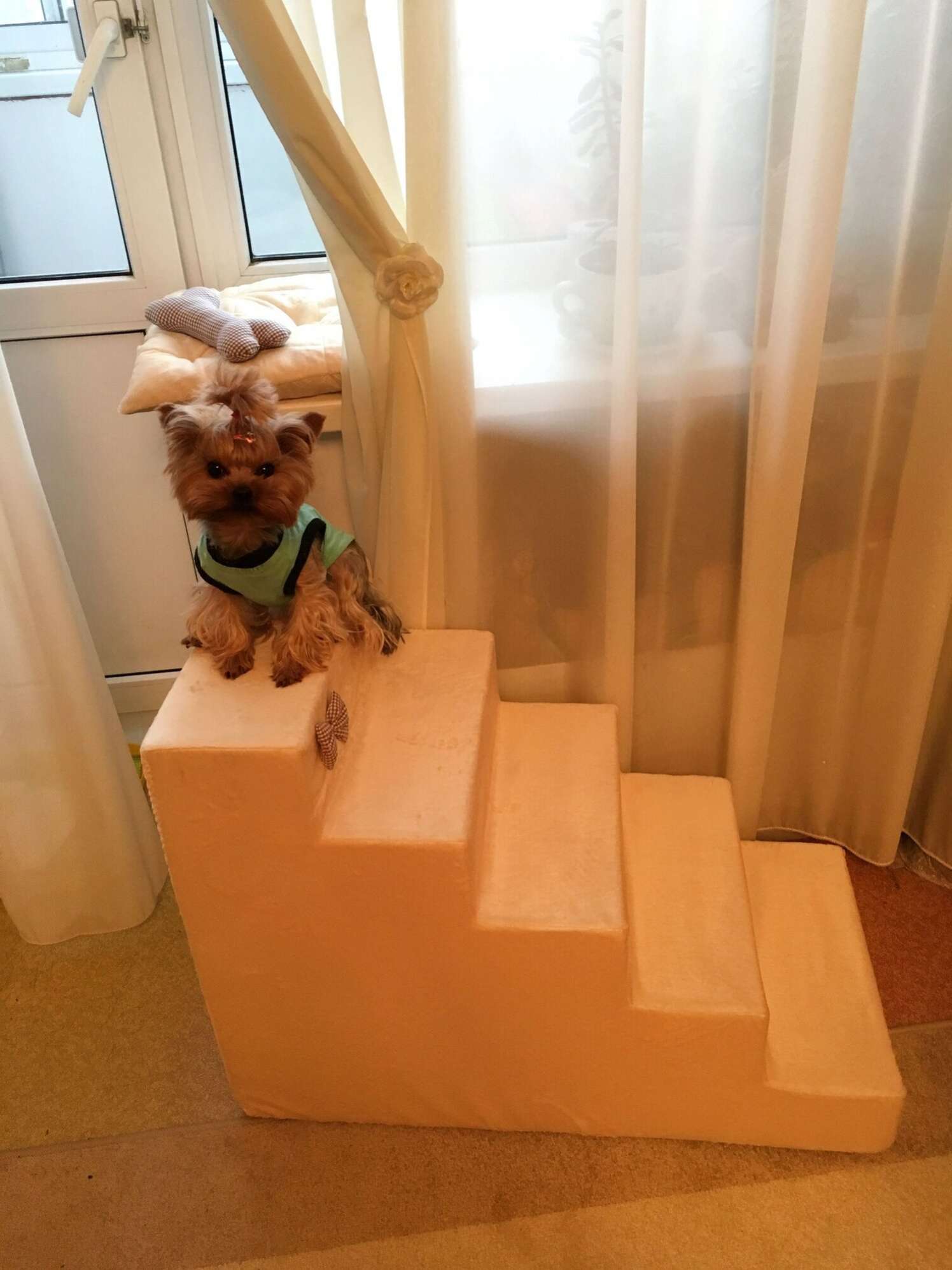 Лестница для собак Puffy Молочная