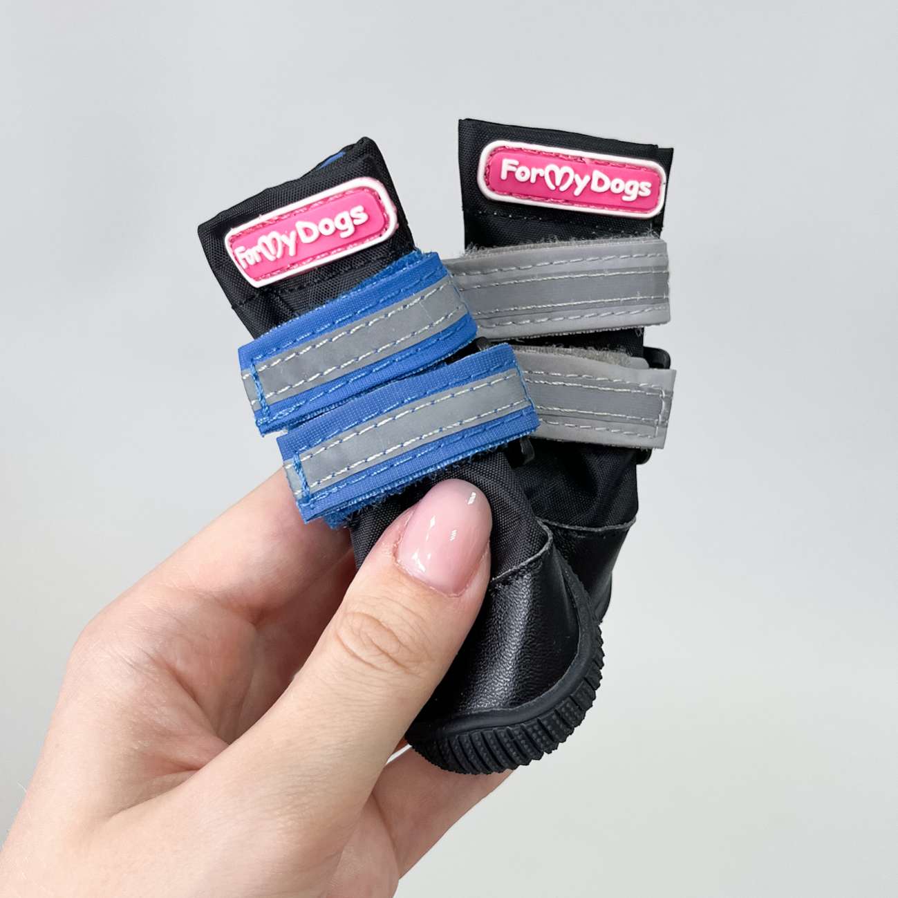 Сапоги для собак ForMyDogs Урбан Черно-Синие
