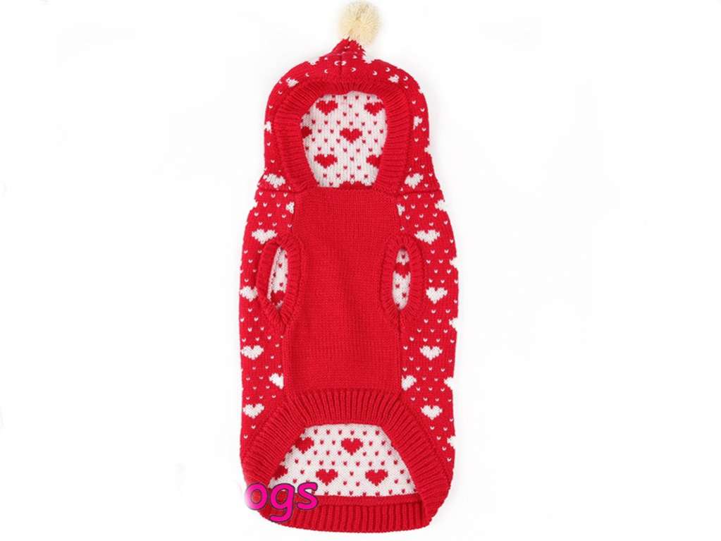 Свитер для собак с капюшоном ForMyDogs Love