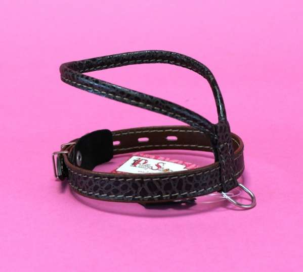 Кожаная шлейка для собак полукруглая 3 цвета