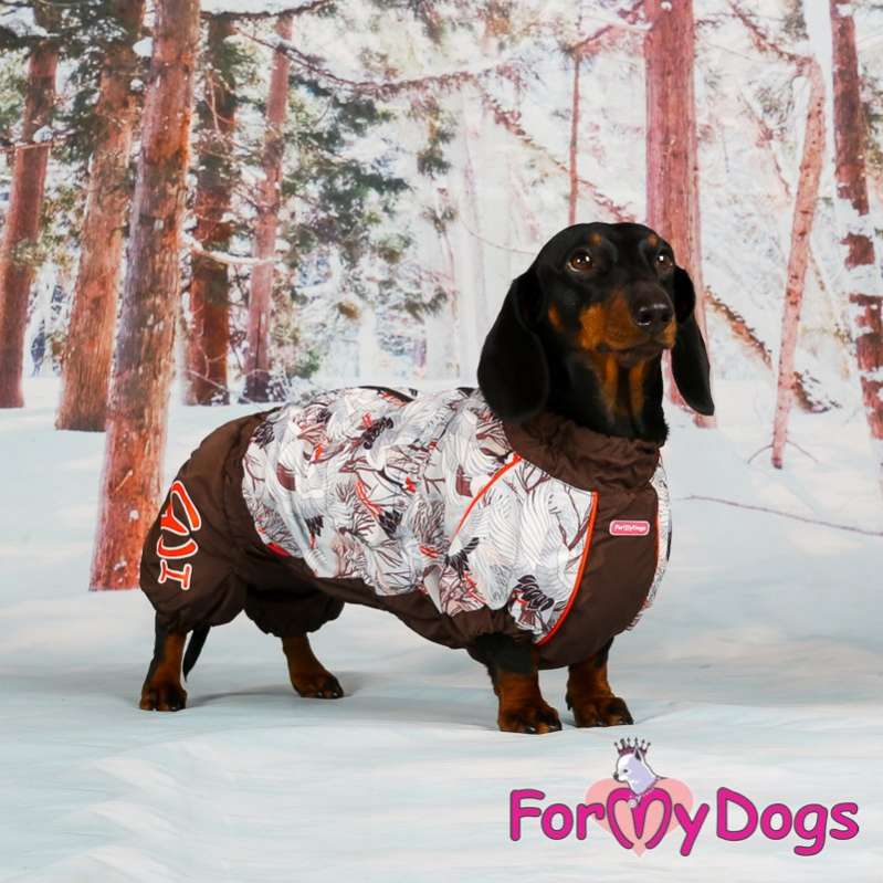 Комбинезон для таксы и корги ForMyDogs Аисты