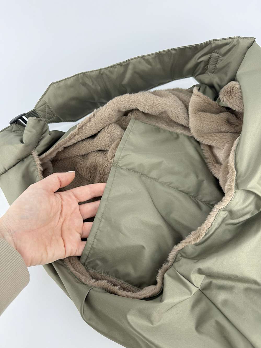 Сумка-гамак Puffy Хаки теплая