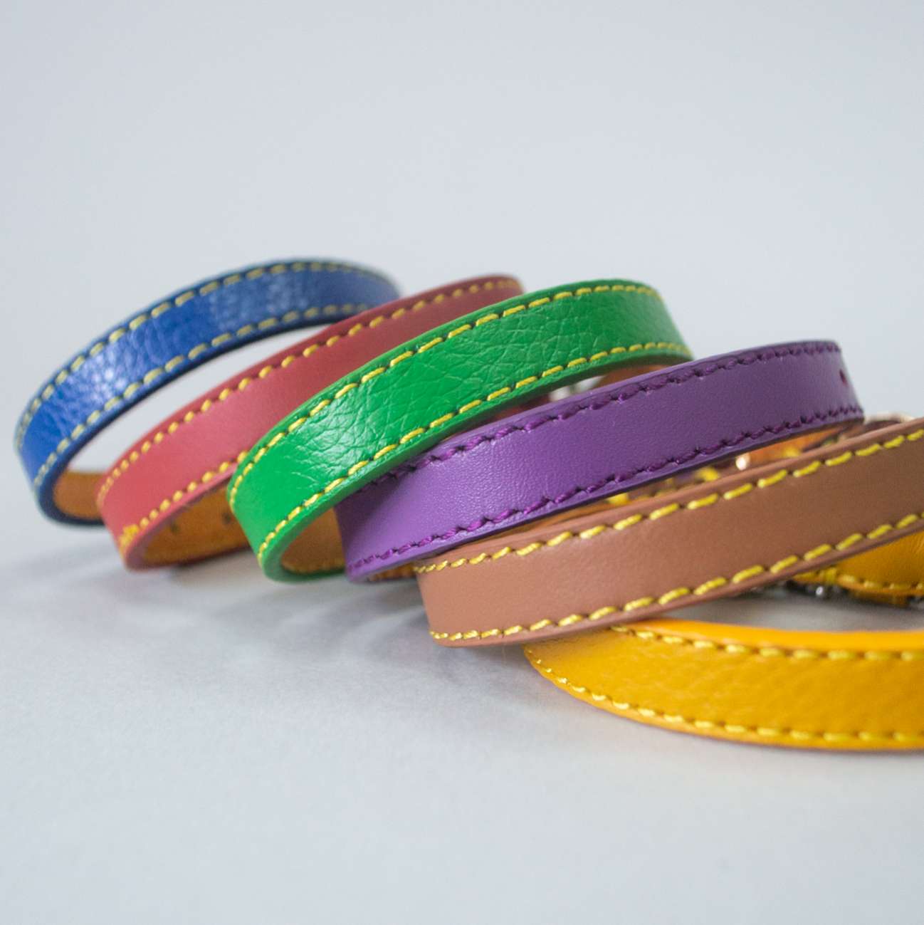 Кожаный ошейник для собак Pet Классика