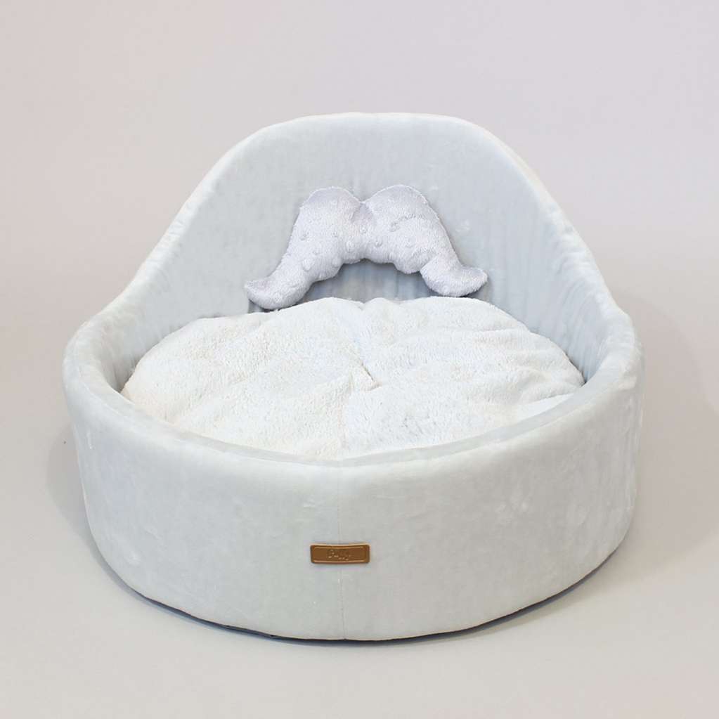 [Лежак] Лежанка для собак со спинкой Puffy Сити