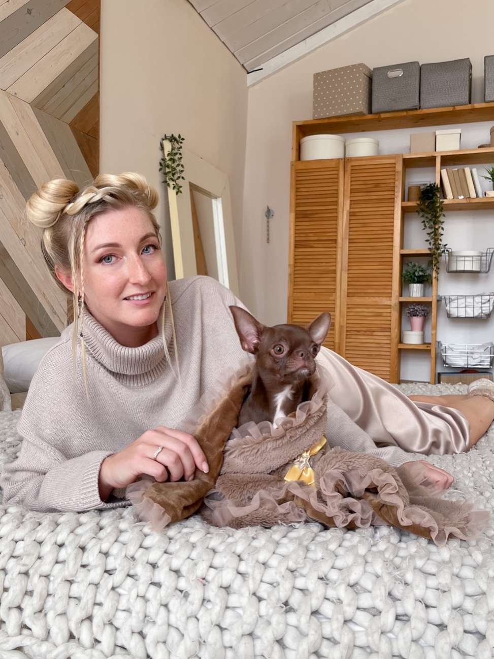 Плед для собаки Puffy Мокко