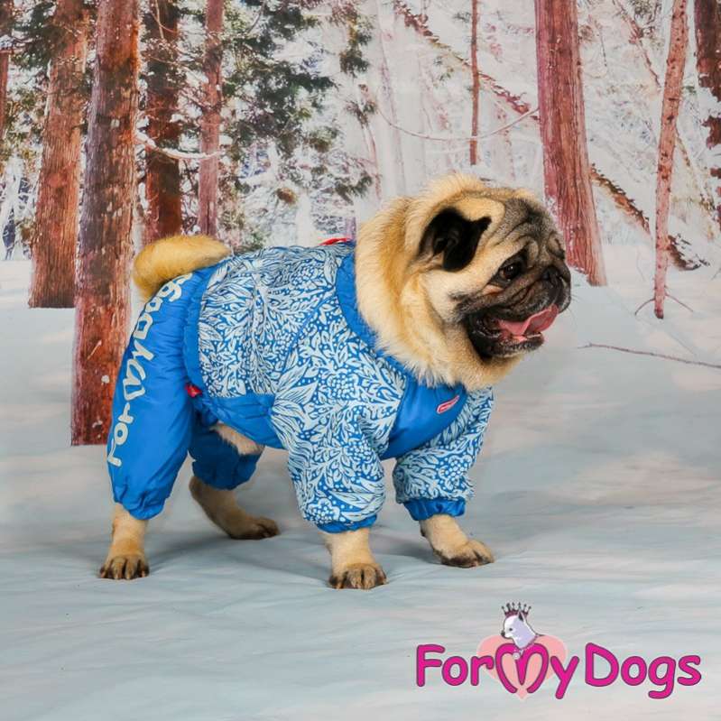 Комбинезон для собак на широкую грудь ForMyDogs Васильки