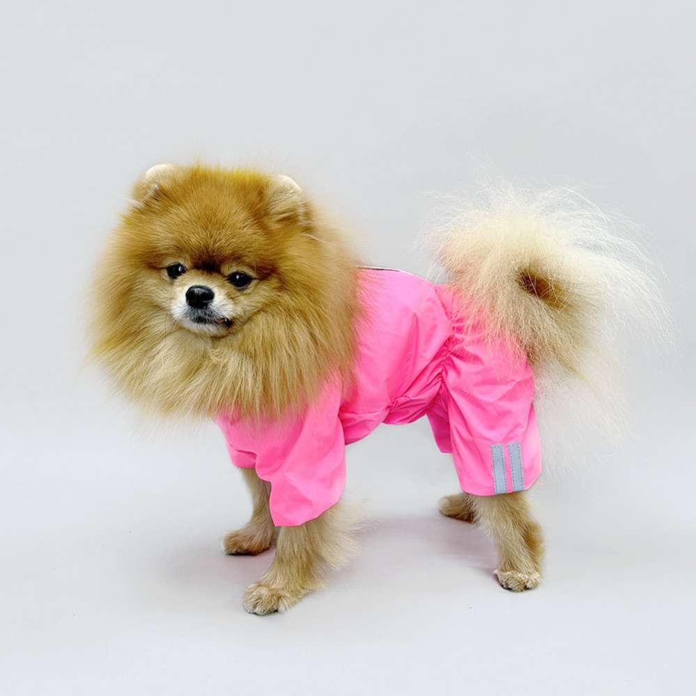Дождевик для собаки Puffy Лайт розовый