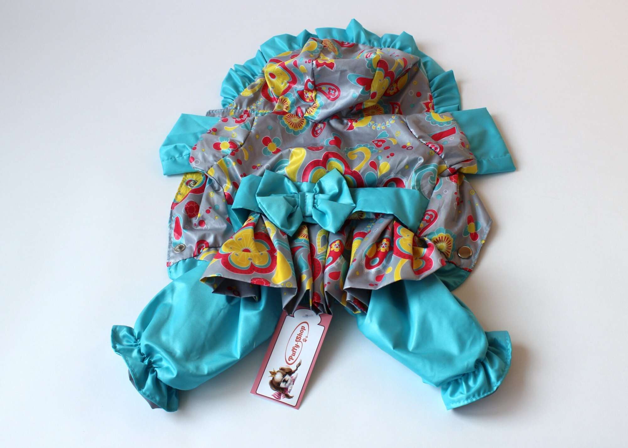 Дождевик для собаки Бирюза