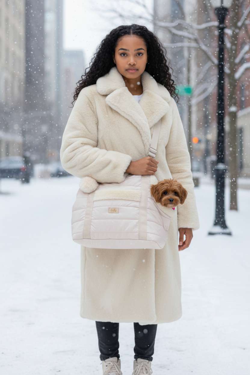 Сумка Puffy Дакота Нью бежевая