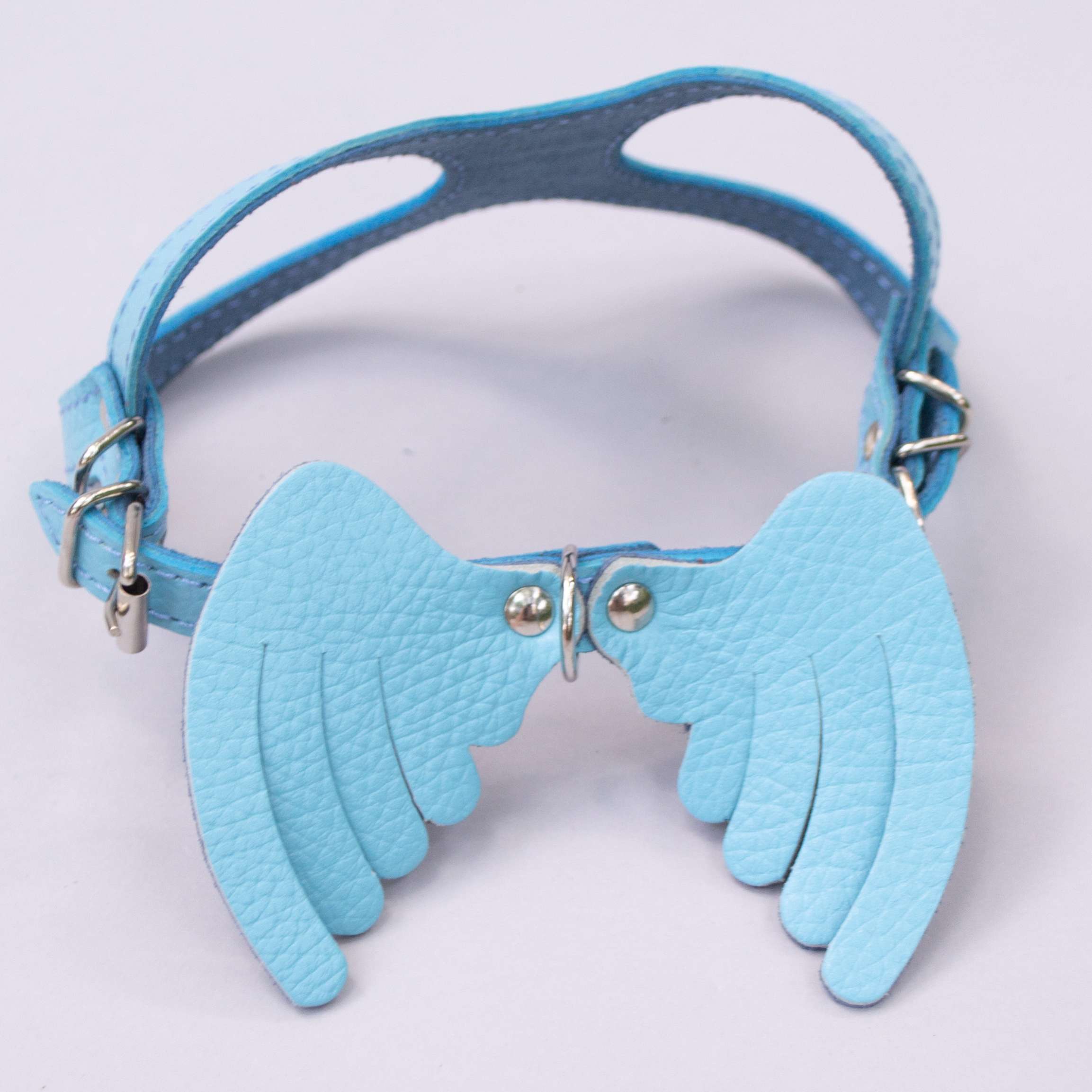 Кожаная шлейка для собак Крылья