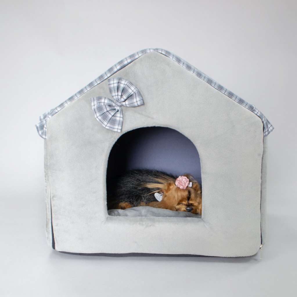 Домик для собаки Puffy Fancy серый