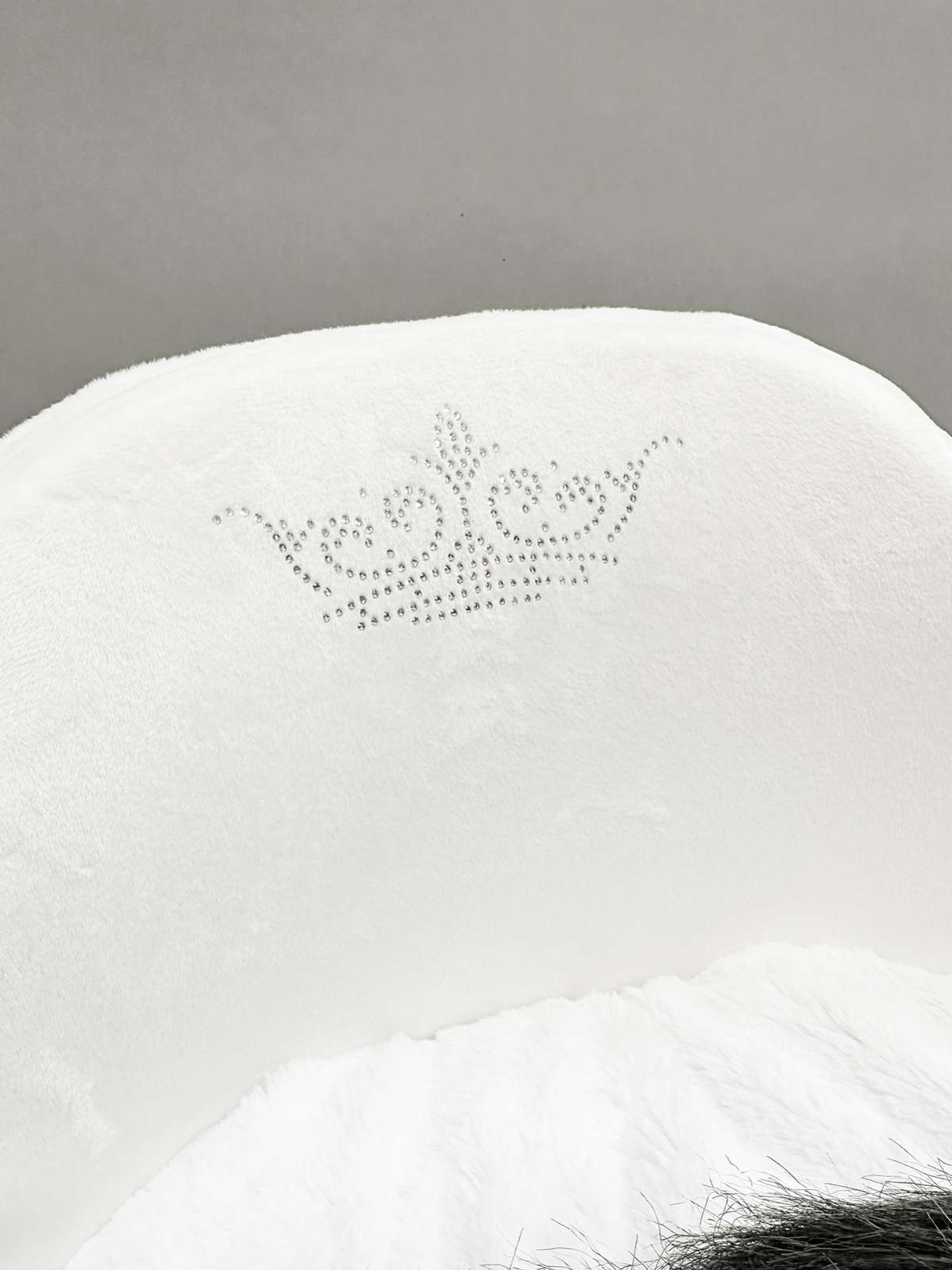 [Лежак] Лежанка для собак со спинкой Puffy Снежинка