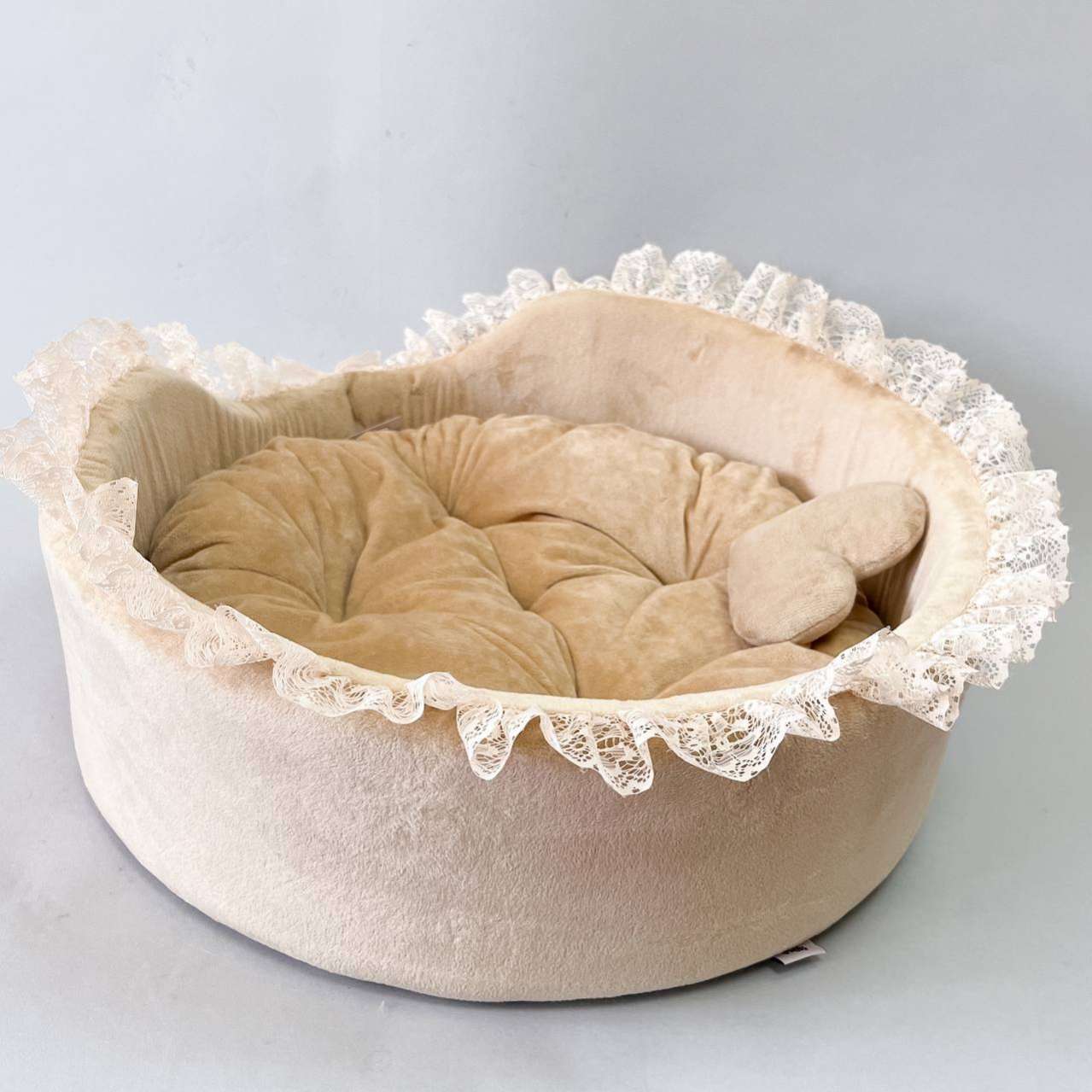 [Лежак] Лежанка для собак Puffy Миндаль