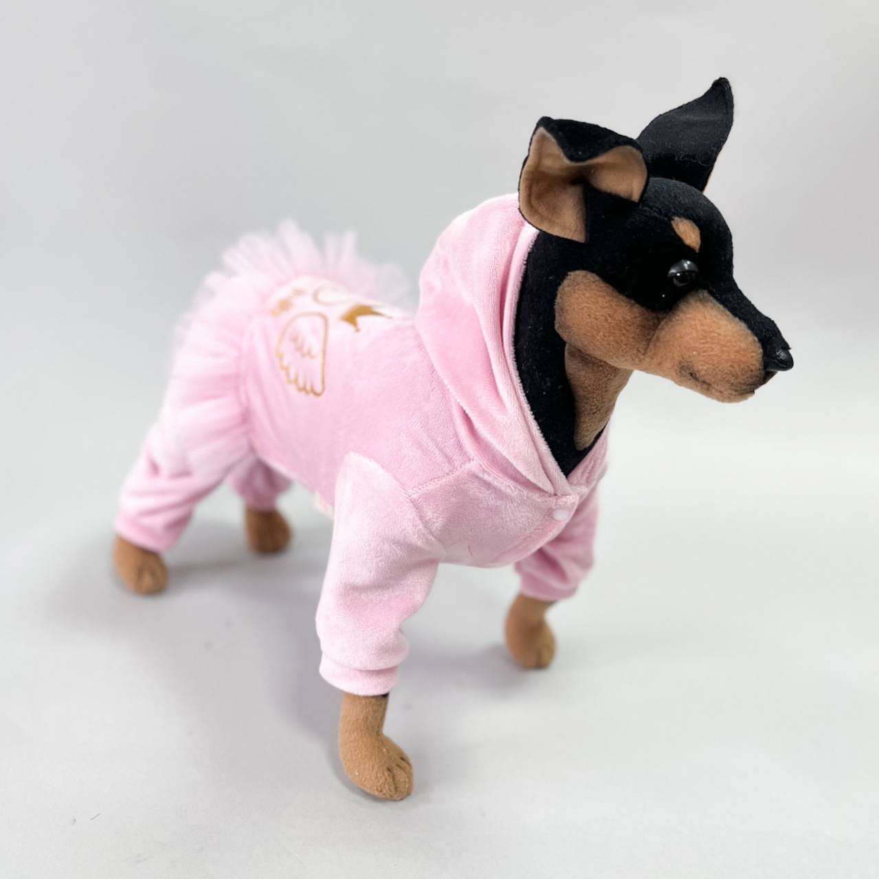 Костюм для собак велюровый Puffy Маленький ангел с юбкой