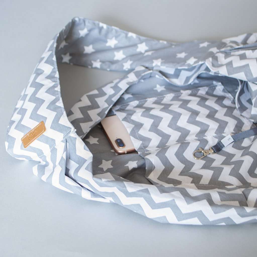 Гамак для собак летний Puffy Серый Зигзаг