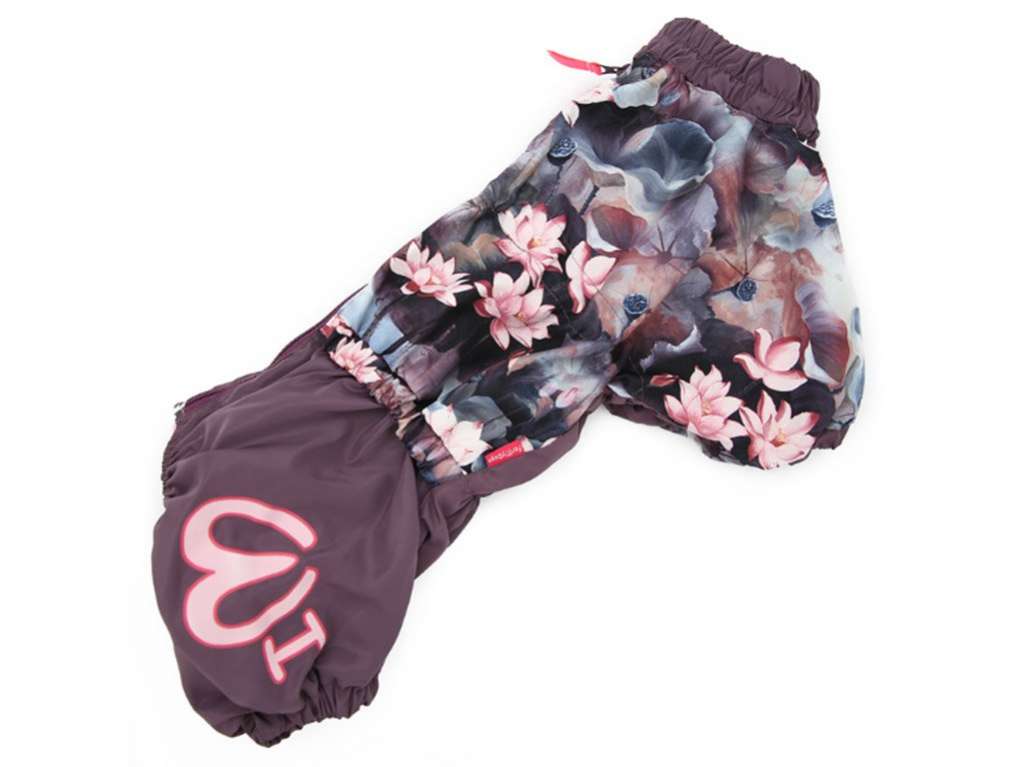 Дождевик для таксы и корги ForMyDogs Кувшинки