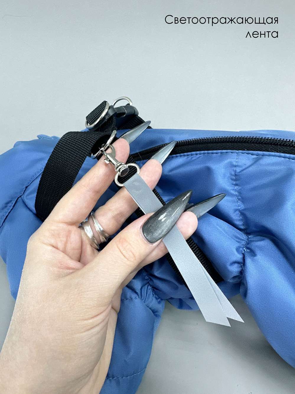 Комбинезон для собак со шлейкой Puffy Фикс акула